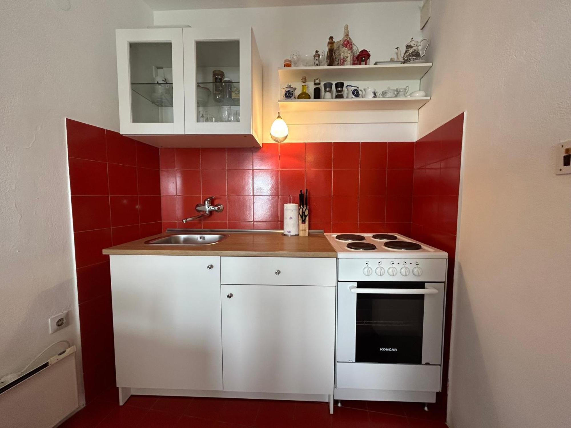 Seafront Studio Apartment+Balcony Podgora Ngoại thất bức ảnh