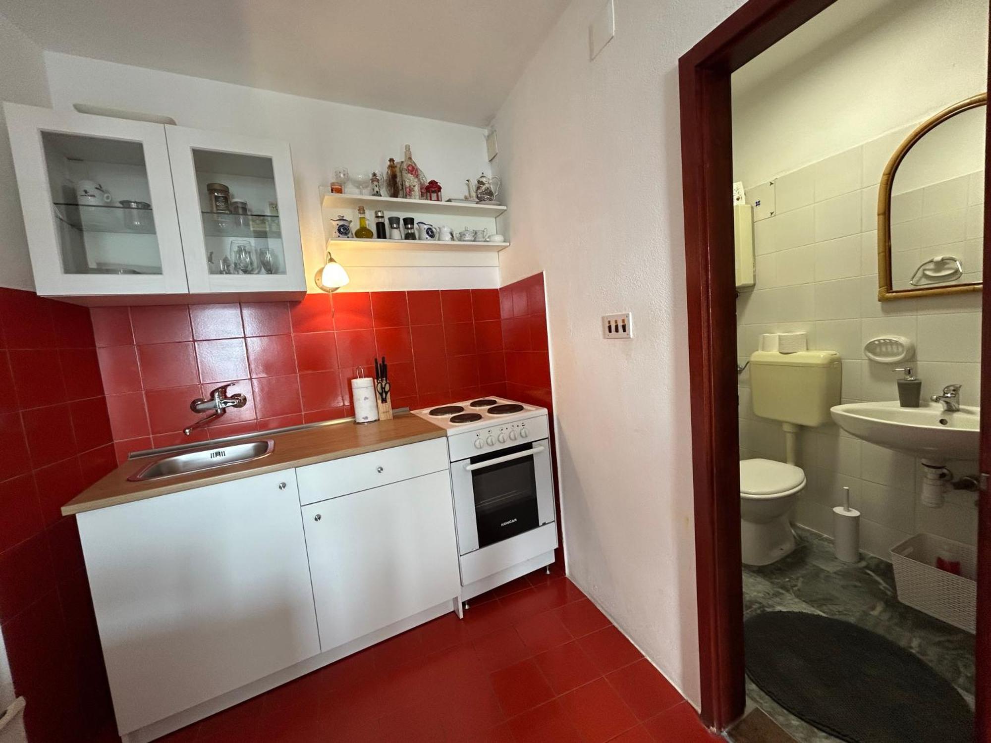 Seafront Studio Apartment+Balcony Podgora Ngoại thất bức ảnh